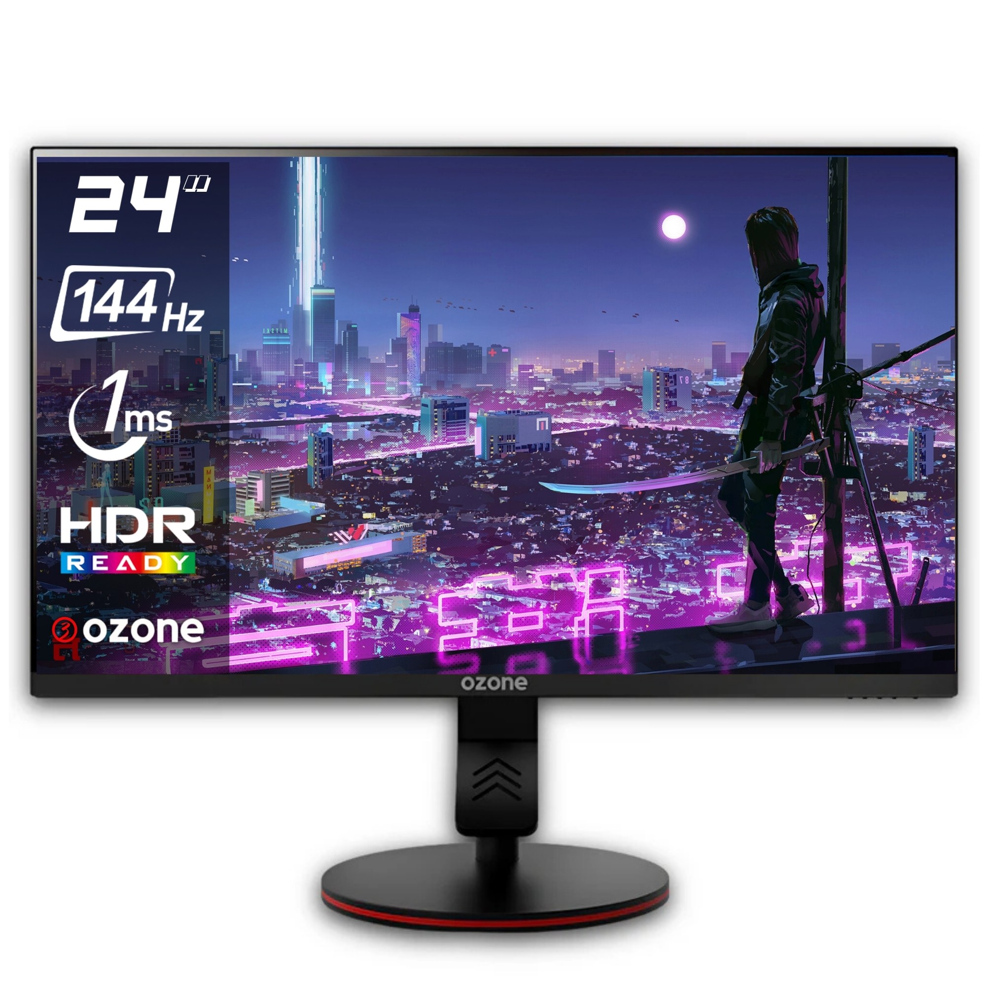 MONITOR GAMER OZONE 24.5' FHD 144HZ 1MS + FREE SYNC & G-SYNC - 1