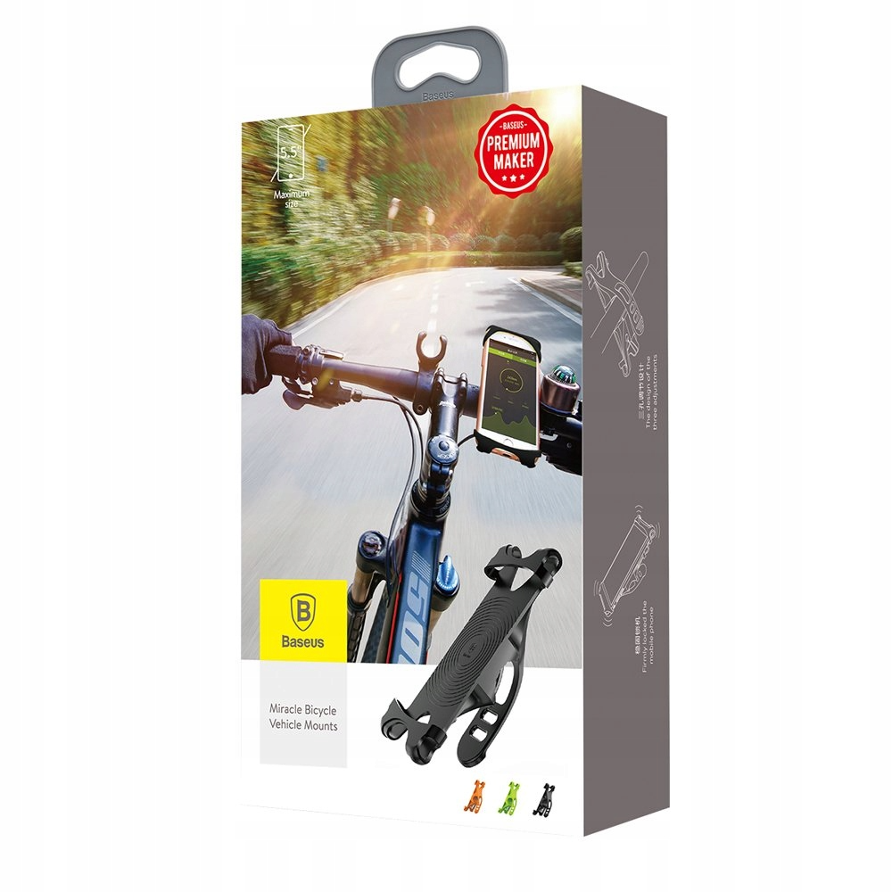 SOPORTE DE CELULAR BASEUS PARA BICICLETA Y MOTOS SUMIR-BY01 - 1