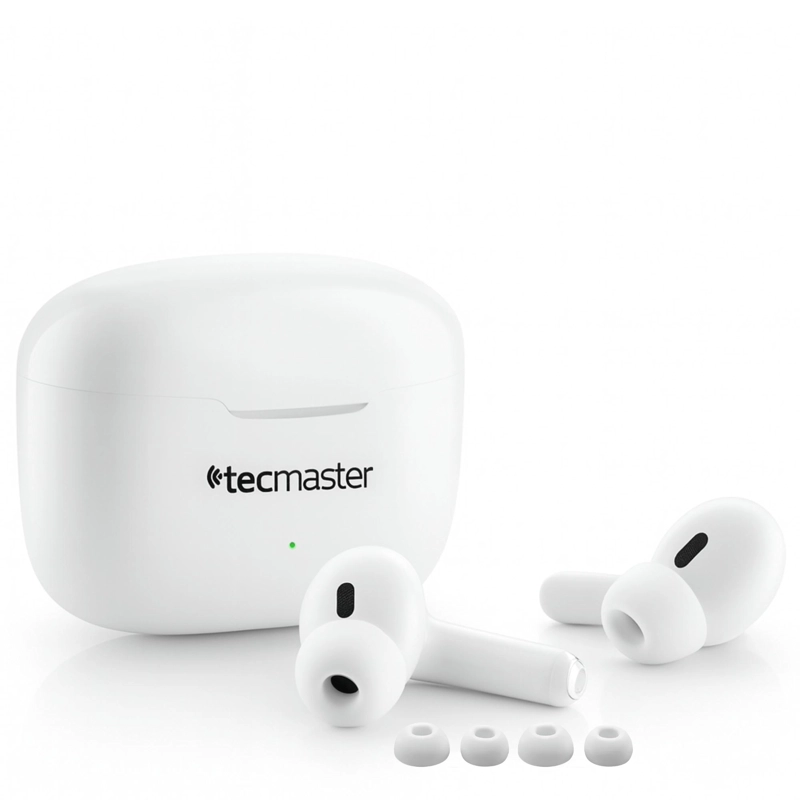 AUDÍFONOS TECMASTER TRUE WIRELESS TM-300512 EARBUDS TOUCH HIFI BLUETOOTH - 1