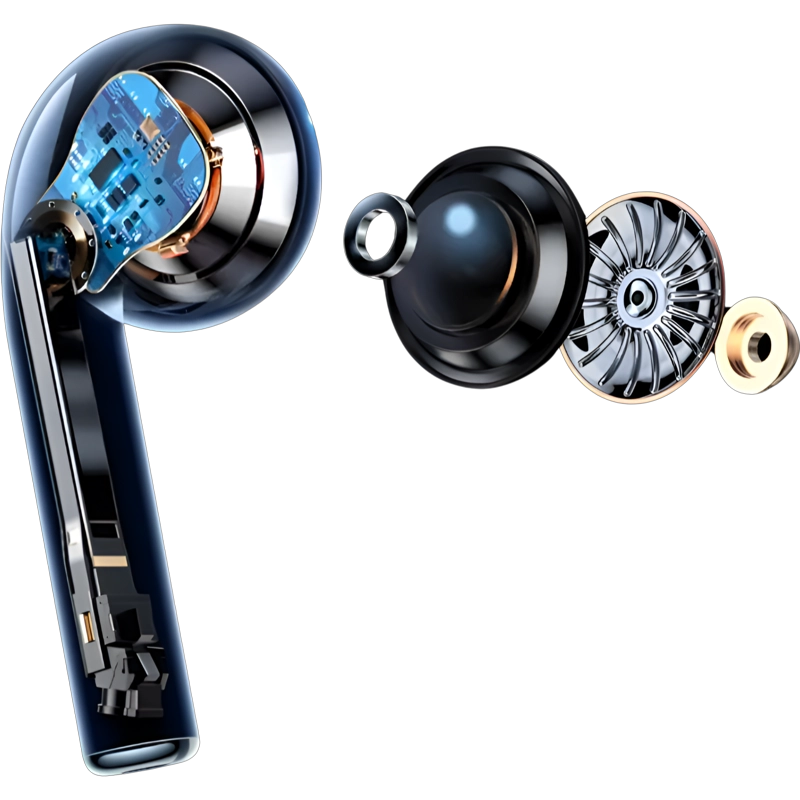 AUDÍFONOS TECMASTER TRUE WIRELESS TM-300512 EARBUDS TOUCH HIFI BLUETOOTH - 5