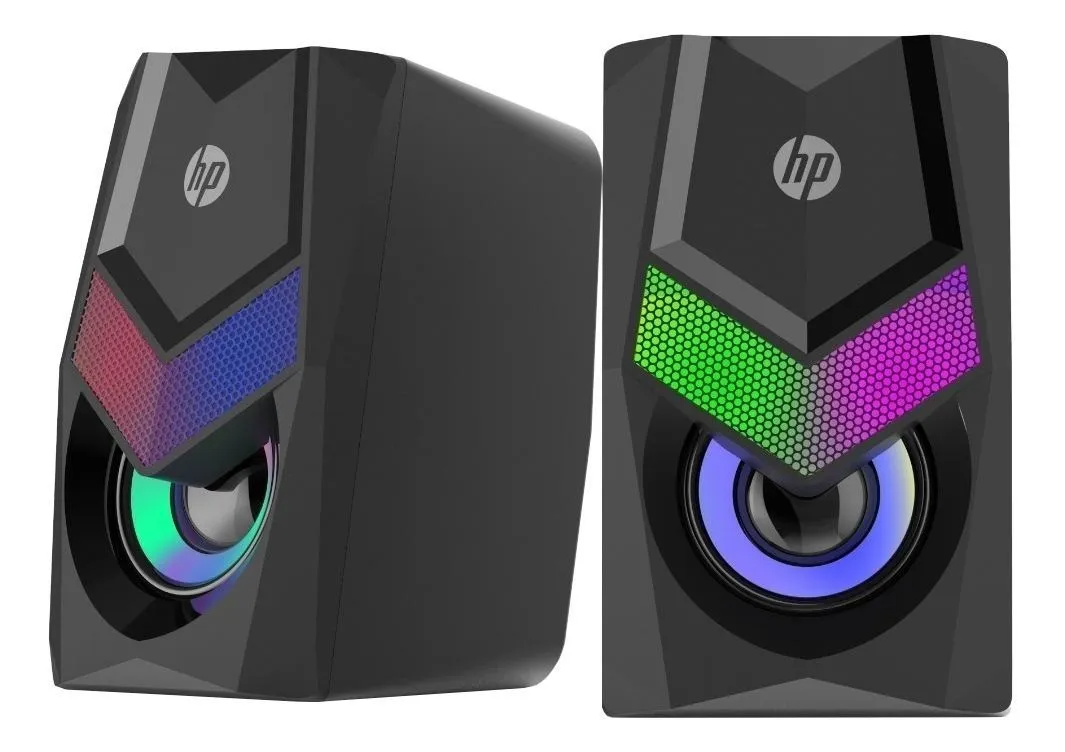 PARLANTE USB HP MULTIMEDIA CON ILUMINACION RGB DHE-6000 - 2