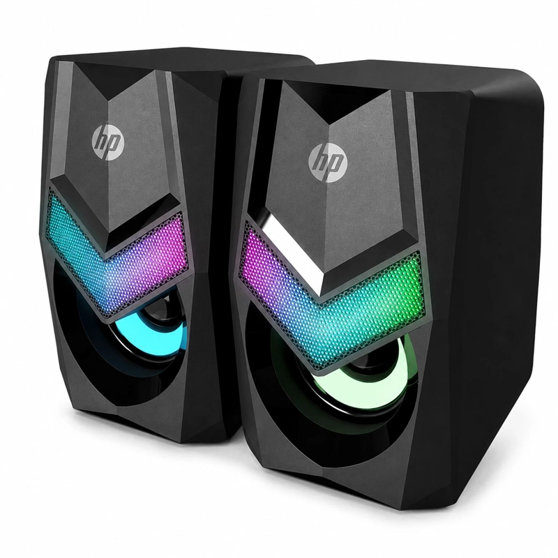 PARLANTE USB HP MULTIMEDIA CON ILUMINACION RGB DHE-6000 - 3