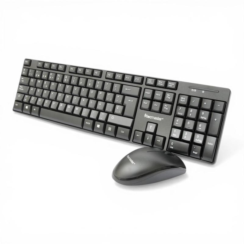KIT TECLADO Y MOUSE INALAMBRICO TECMASTER MULTIMEDIA 100512 - 6