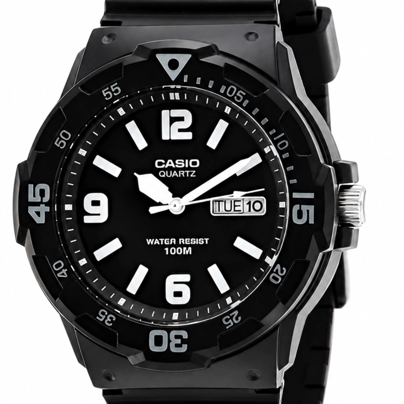 RELOJ CASIO HOMBRE CUARZO MRW200H1B2VDF CLASIC ANALOG BLACK - 2