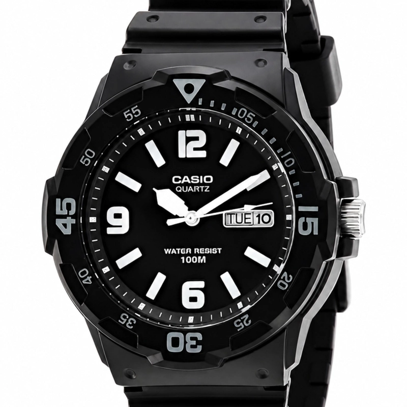 RELOJ CASIO HOMBRE CUARZO MRW200H1B2VDF CLASIC ANALOG BLACK - 5