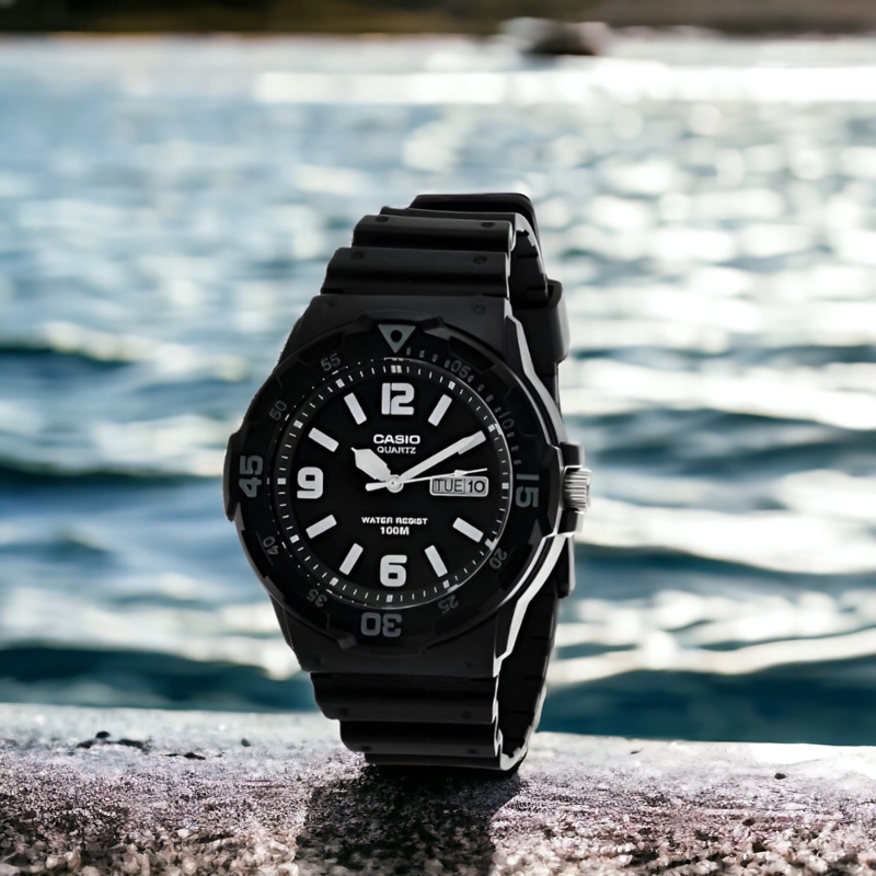 RELOJ CASIO HOMBRE CUARZO MRW200H1B2VDF CLASIC ANALOG BLACK - 7