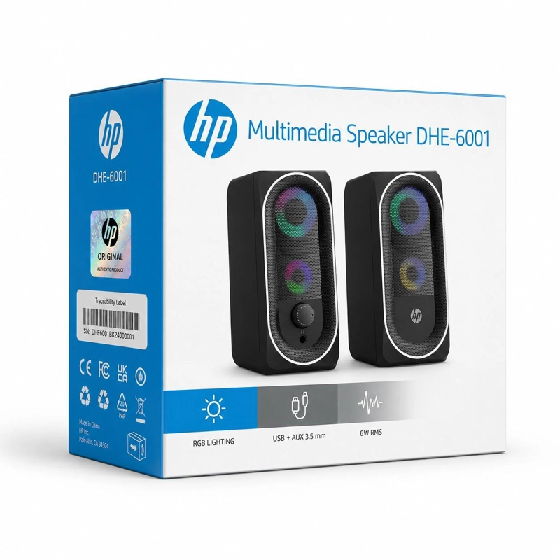 PARLANTE HP DHE-6001 USB 6W ESTÉREO CON ILUMINACIÓN RGB - 8