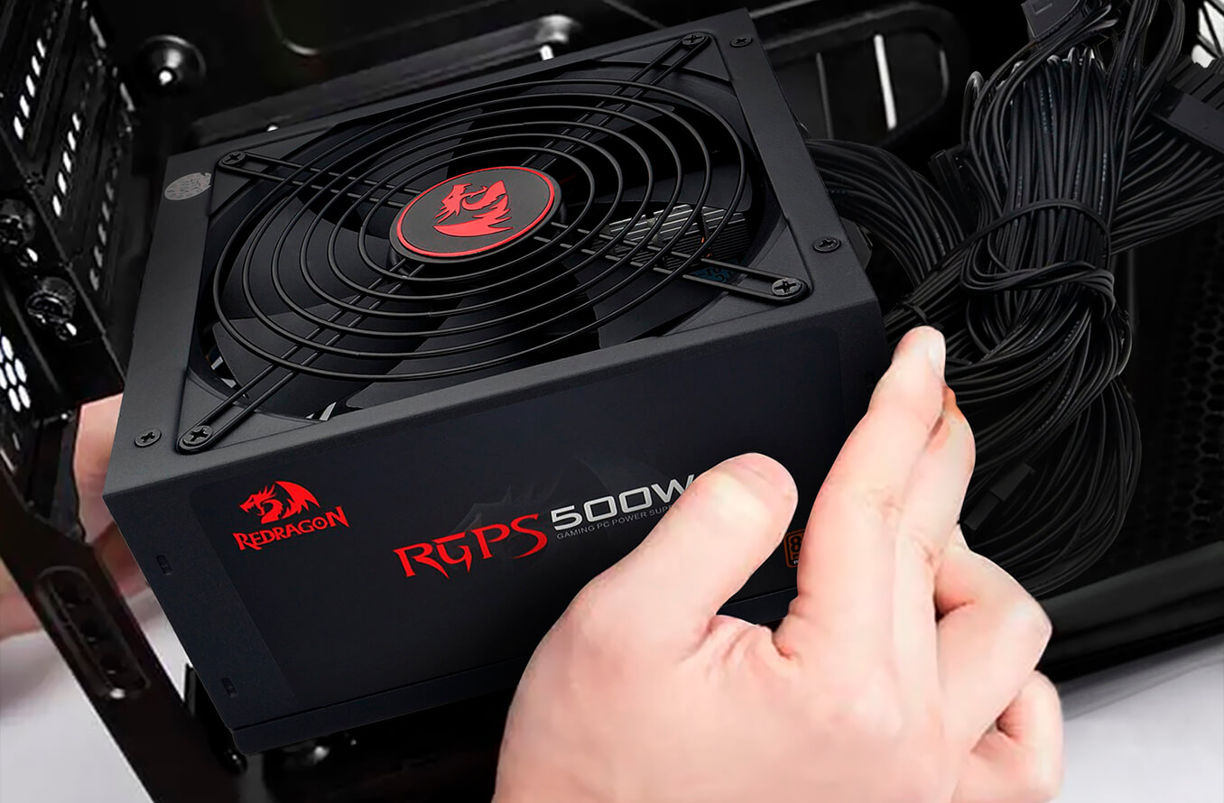 FUENTE DE PODER GAMER REDRAGON 600W 80 PLUS ULTRA ESTABLE - 7
