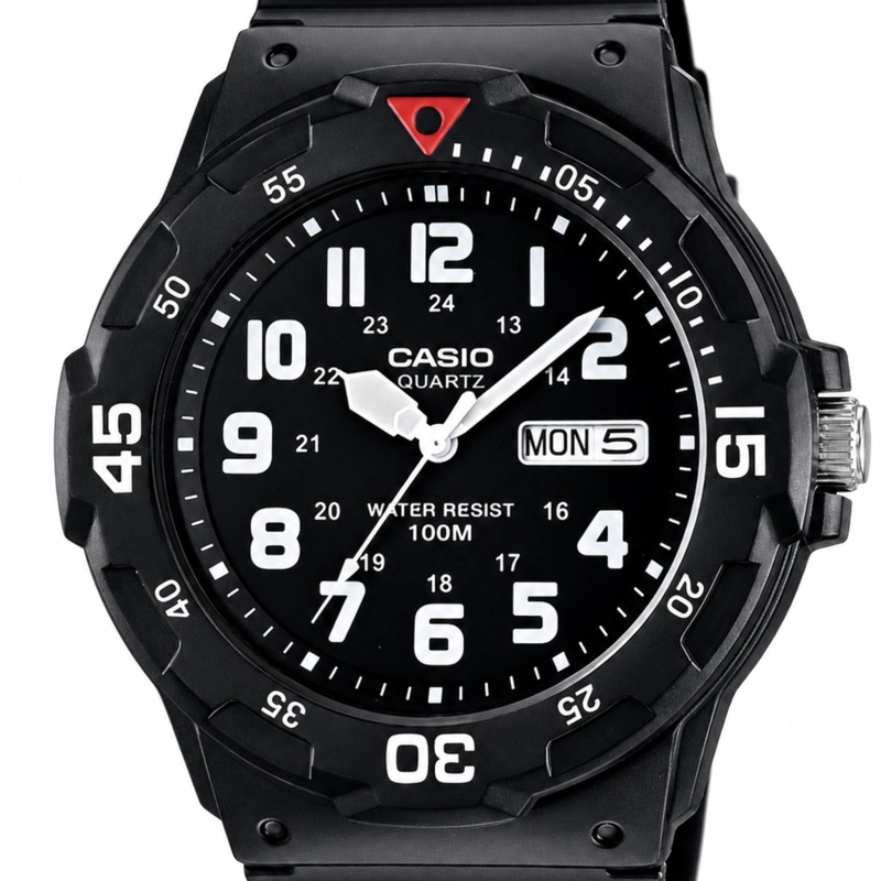 RELOJ CASIO HOMBRE BLACK MRW200H1BVDF - 1