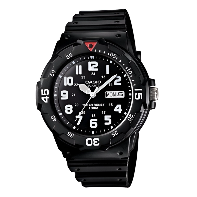 RELOJ CASIO HOMBRE BLACK MRW200H1BVDF - 4