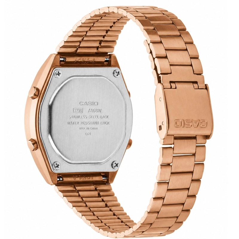 RELOJ CASIO MUJER DIGITAL ORO ROSA B640WC5ADF CLASSIC EDITION - 2