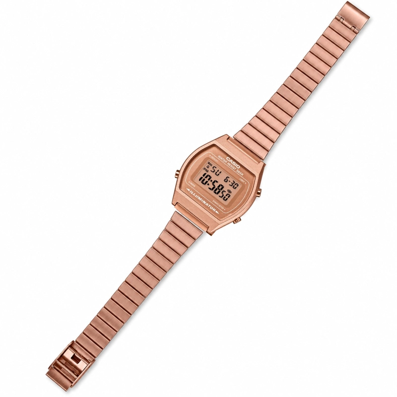 RELOJ CASIO MUJER DIGITAL ORO ROSA B640WC5ADF CLASSIC EDITION - 4