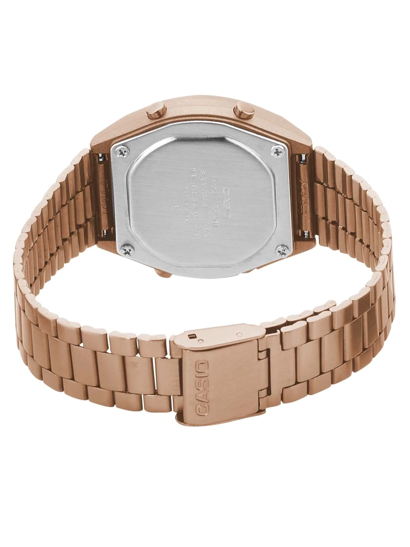 RELOJ CASIO MUJER DIGITAL ORO ROSA B640WC5ADF CLASSIC EDITION - 7