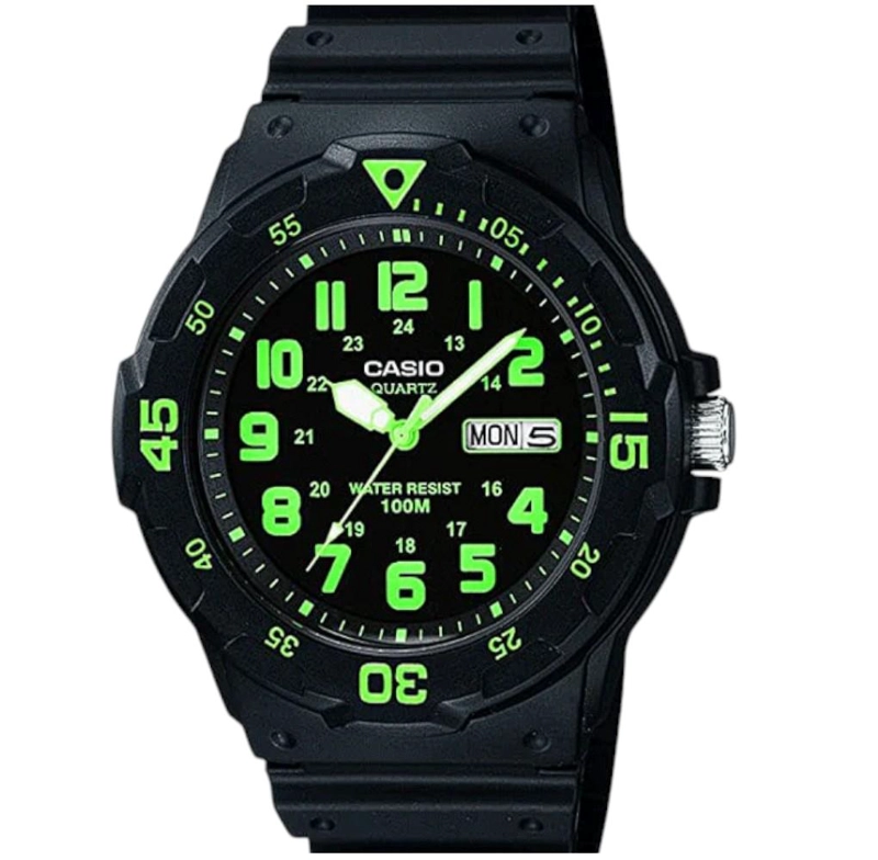 RELOJ CASIO HOMBRE CUARZO MRW200H3BVDF BLACK FLUOR - 1