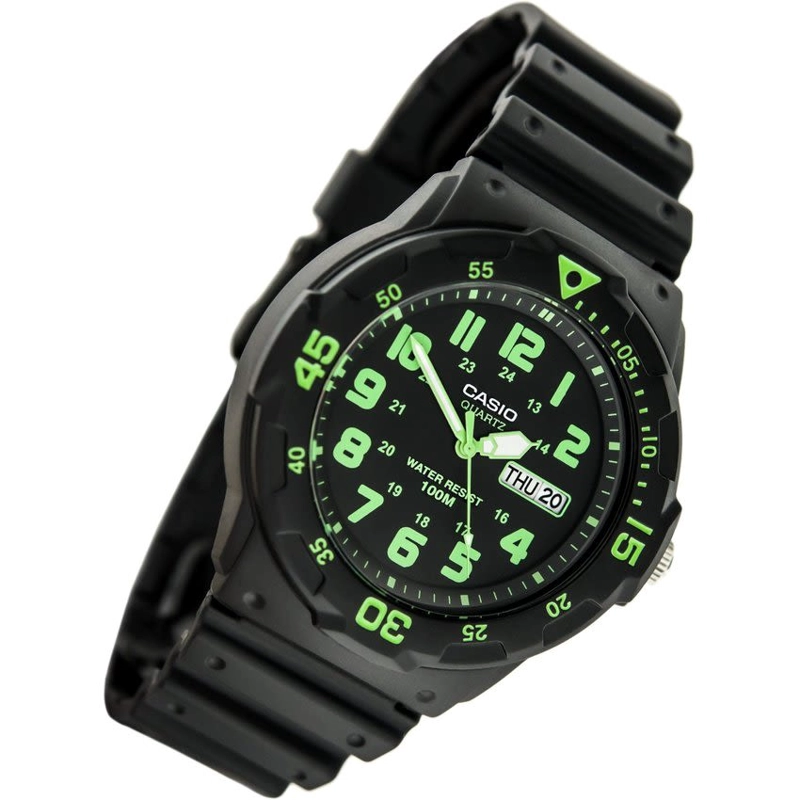 RELOJ CASIO HOMBRE CUARZO MRW200H3BVDF BLACK FLUOR - 4