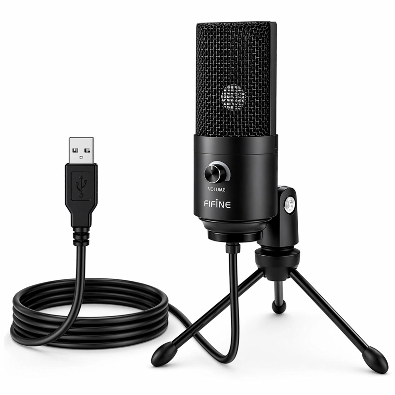 MICRÓFONO FIFINE K669B CONDENSADOR USB MULTIPLATAFORMAS K PRO - 1