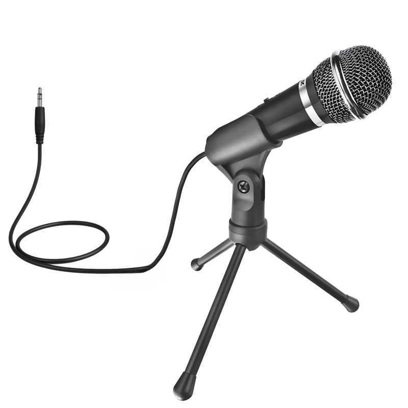 MICROFONO TRUST STARZZ CON TRIPODE Y CONECTOR JACK 3.5MM - 2