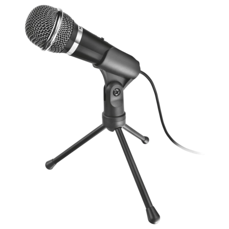MICROFONO TRUST STARZZ CON TRIPODE Y CONECTOR JACK 3.5MM - 3