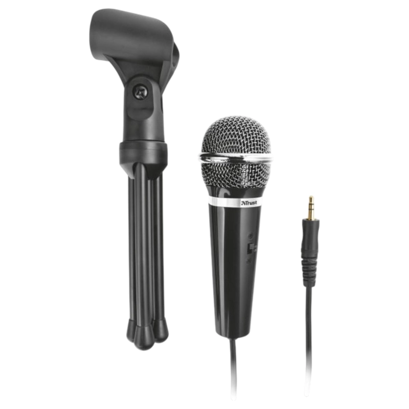 MICROFONO TRUST STARZZ CON TRIPODE Y CONECTOR JACK 3.5MM - 6