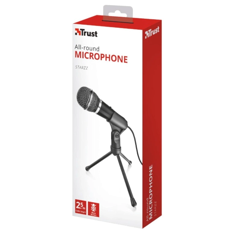 MICROFONO TRUST STARZZ CON TRIPODE Y CONECTOR JACK 3.5MM - 7