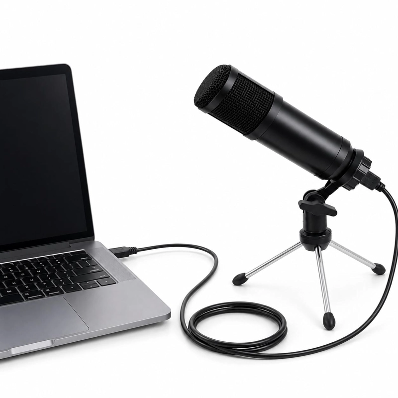 MICRÓFONO PHILCO 31623 STREAMING USB CONDENSADOR DE ESTUDIO C/ TRÍPODE - 4