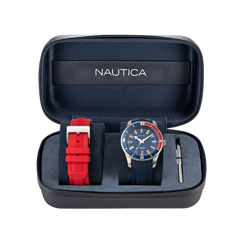 RELOJ NAUTICA HOMBRE CUARZO NAPPBS038 DELUXE EDITION DOBLE CORREA - 5