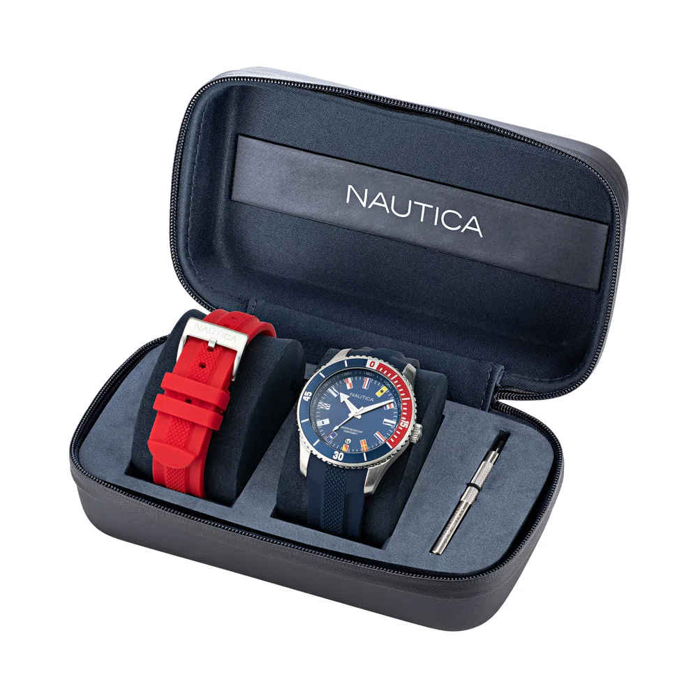 RELOJ NAUTICA HOMBRE CUARZO NAPPBS038 DELUXE EDITION DOBLE CORREA - 6