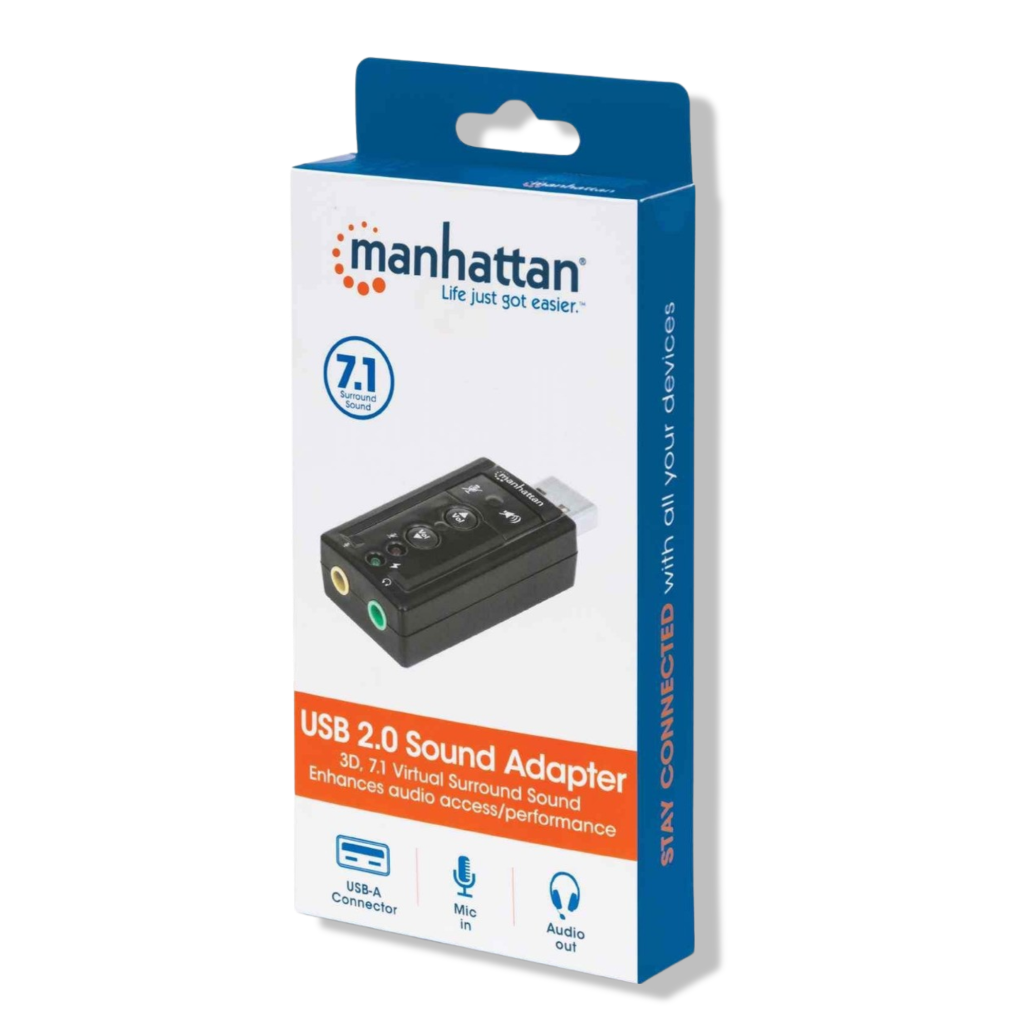 TARJETA DE SONIDO MANHATTAN 152341 USB AUDIO 7.1 HD - 2