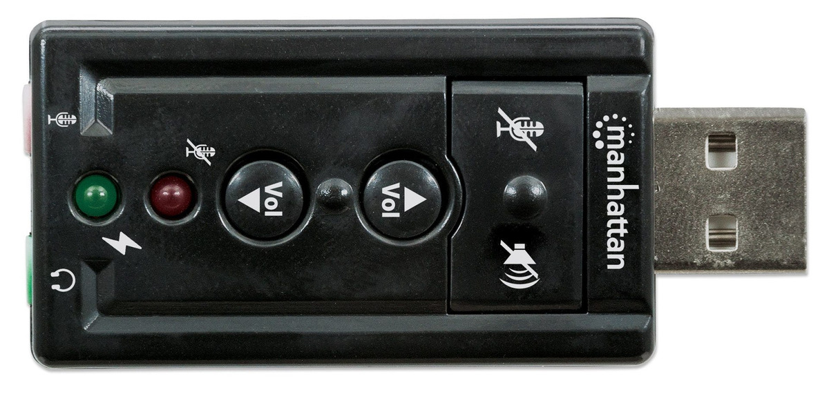 TARJETA DE SONIDO MANHATTAN 152341 USB AUDIO 7.1 HD - 5