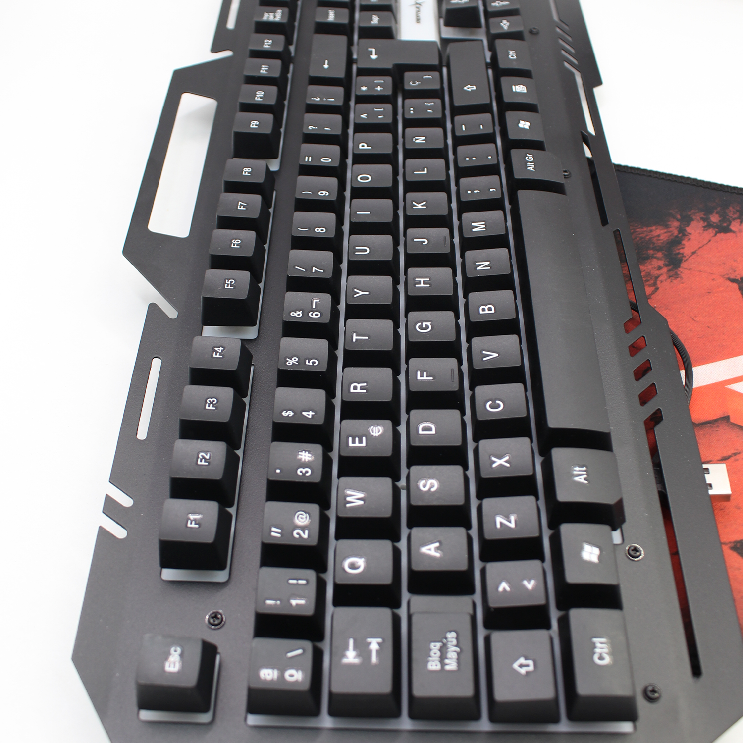 KIT GAMER UNIVERSAL REPTILEX RX0042 4 EN 1 MOUSE TECLADO PAD AUDIFONOS - 5