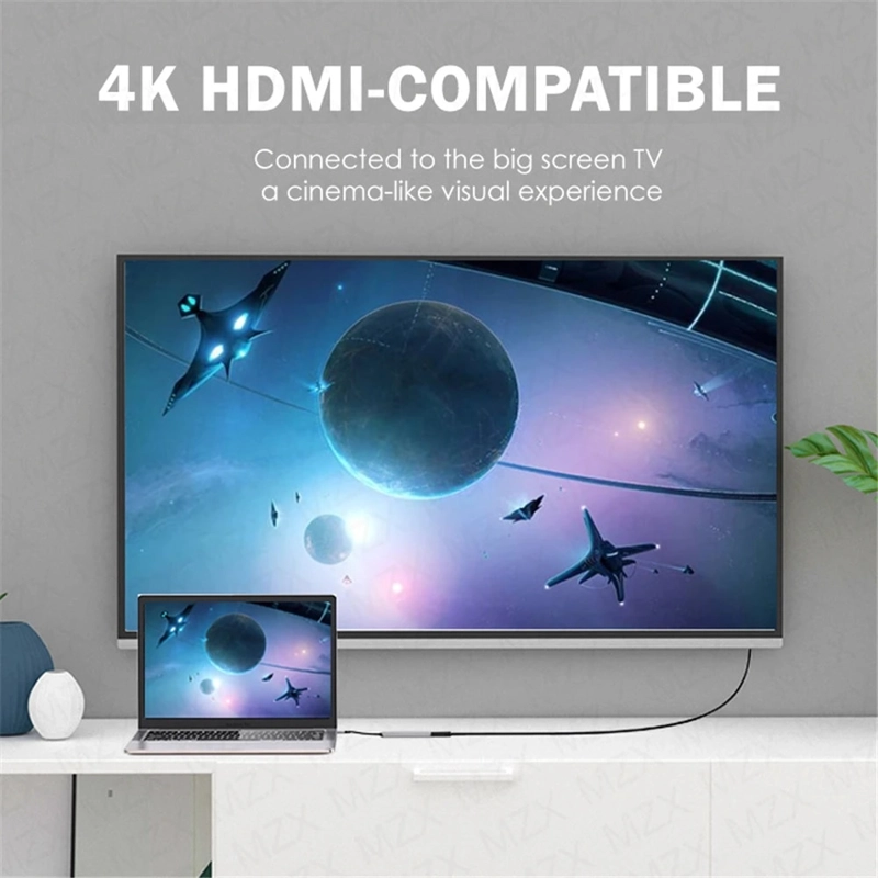 HUB MULTIPUERTO TYPE-C (5EN1) PRO HDMI 4K PD 100W + USB 3.0 - 7