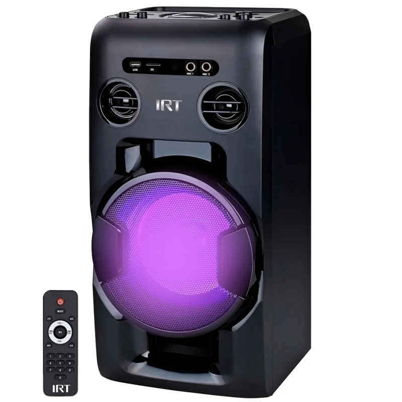 PARLANTE BLUETOOTH IRT PS8BT PORTATIL TAURUS PRO TWS RETRO ILUMINADO 25W RMS - 1