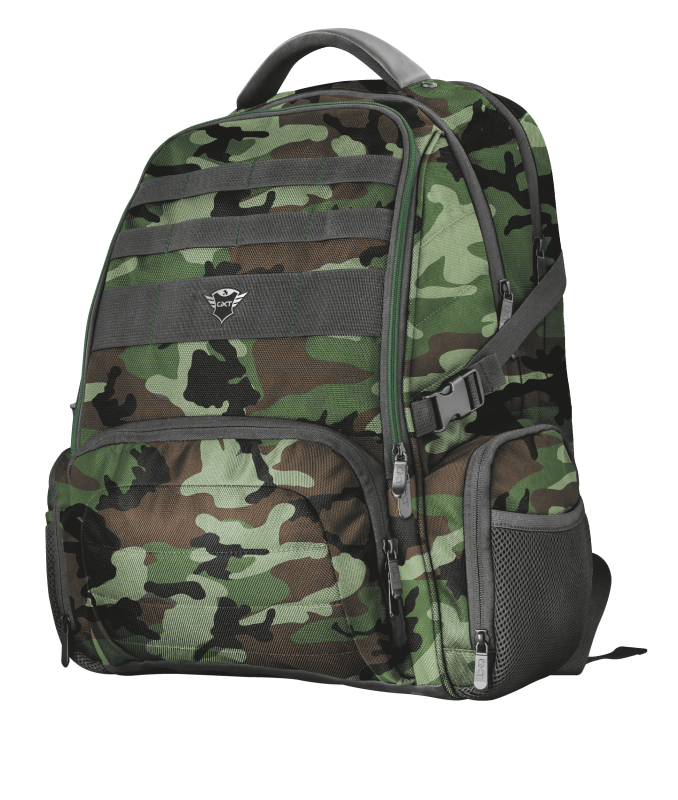 MOCHILA GAMER TRUST GXT 1250C XL KAMO MILITARY REFORZADA 23868 - 4