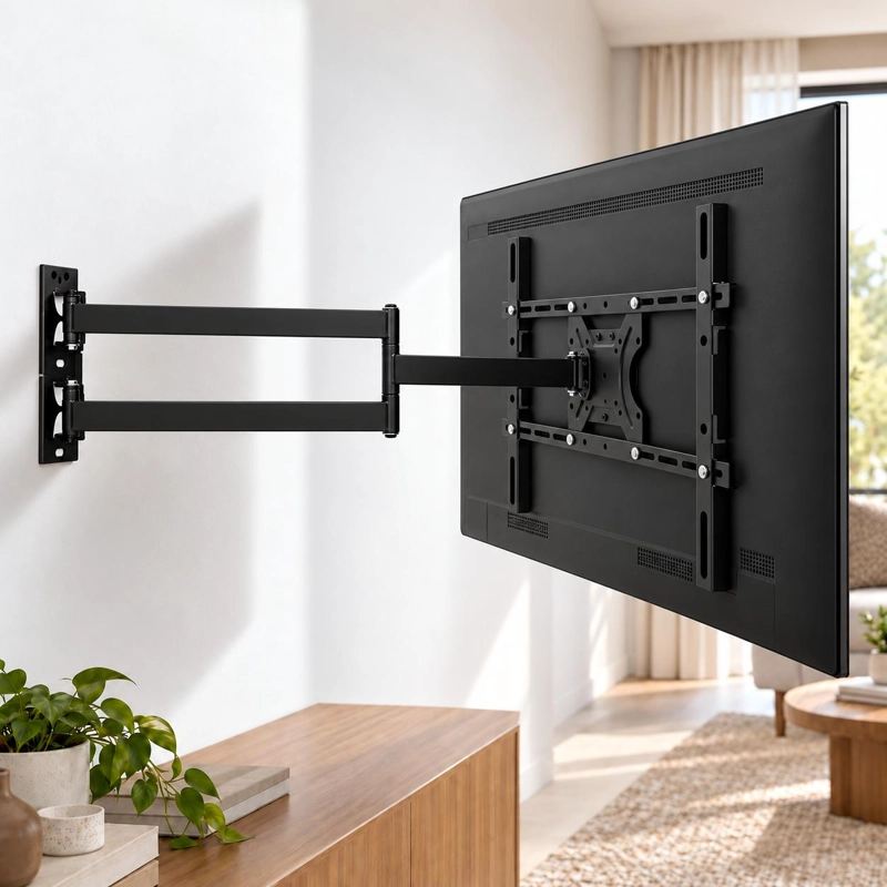 SOPORTE TV TECNOLAB DELUXE DOBLE BRAZO REFORZADO 37" A 70" 35KG - 5