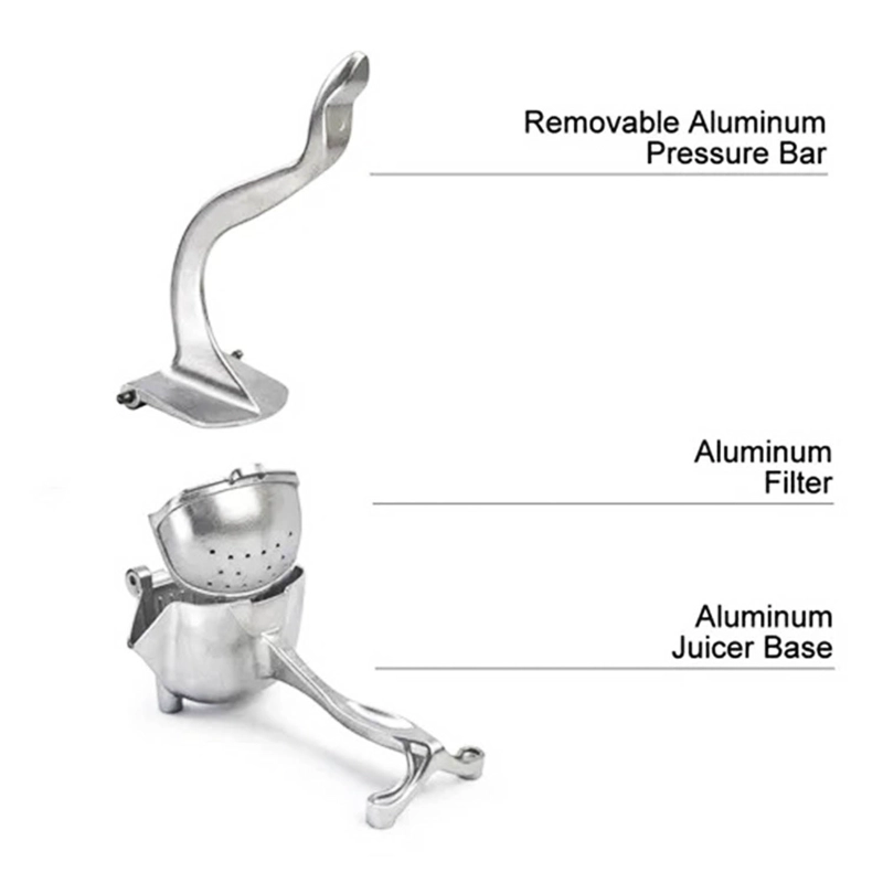 EXPRIMIDOR MANUAL METALICO PARA FRUTAS MULTIUSO - 5