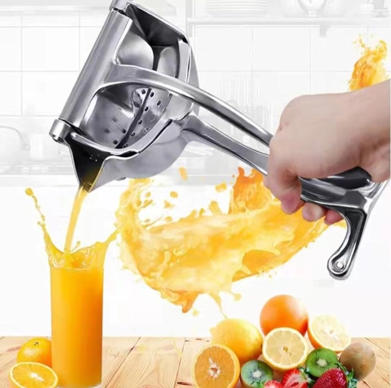 EXPRIMIDOR MANUAL METALICO PARA FRUTAS MULTIUSO - 7
