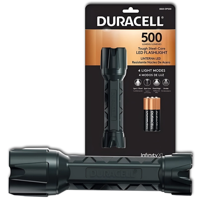 LINTERNA DURACELL 8920-DP500 P-STEEL INFINITY X1 DE 500 LUMENES LED IPX4 - 3