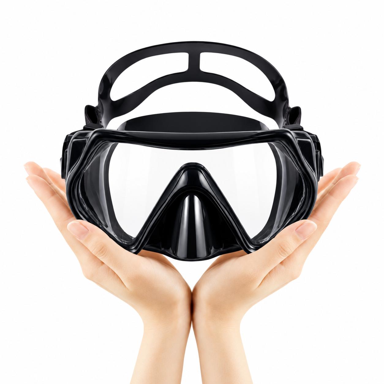 MASCARA DE BUCEO DBLUE ANTI FUGAS DE VIDRIO TEMPLADO CON SNORKEL - 9