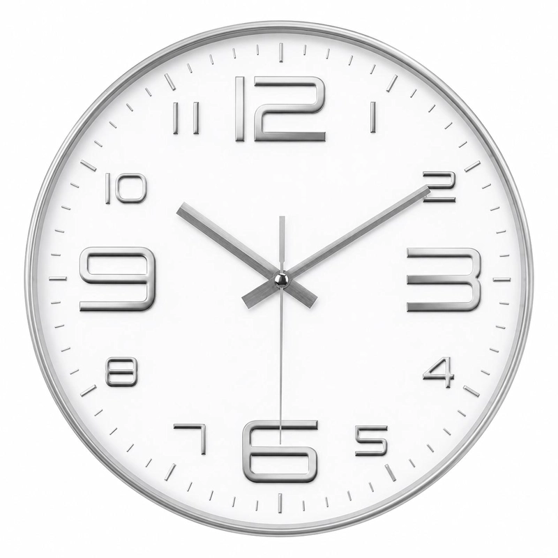 RELOJ DE PARED XL 30CM DE 3 AGUJAS CON MOVIMIENTO DE QUARZO - 1