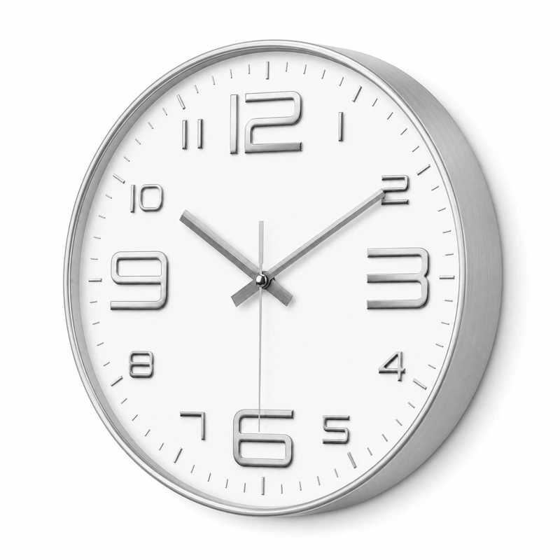 RELOJ DE PARED XL 30CM DE 3 AGUJAS CON MOVIMIENTO DE QUARZO - 2