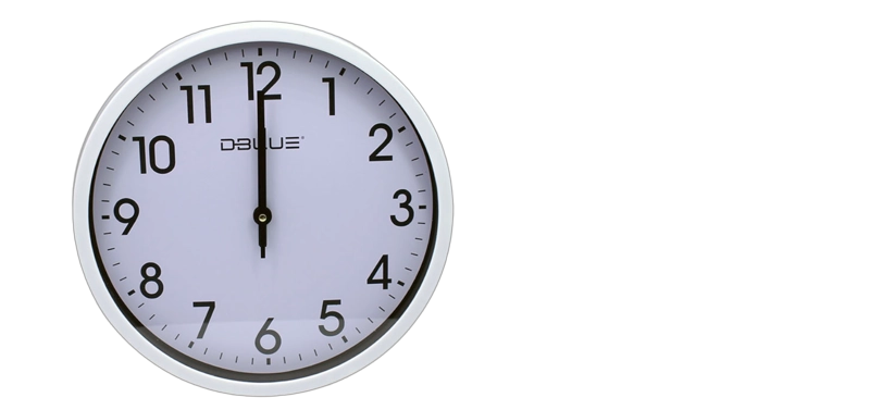 RELOJ DE PARED XL 30CM DE 3 AGUJAS CON MOVIMIENTO DE QUARZO - 7