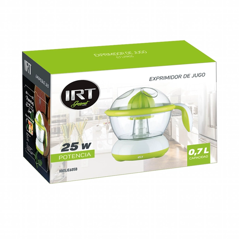 EXPRIMIDOR IRT JE-605B DE JUGO ELÉCTRICO 700 ML VERDE 220V - 5