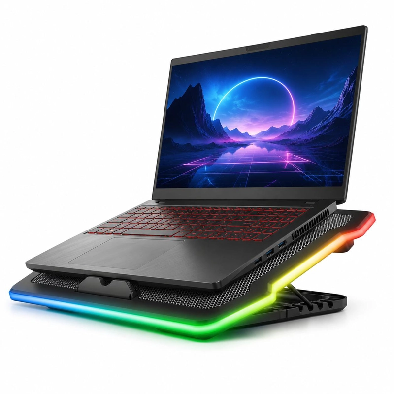 VENTILADOR PARA NOTEBOOK TRUST GXT AURA RGB 17.3” AJUSTABLE - 2