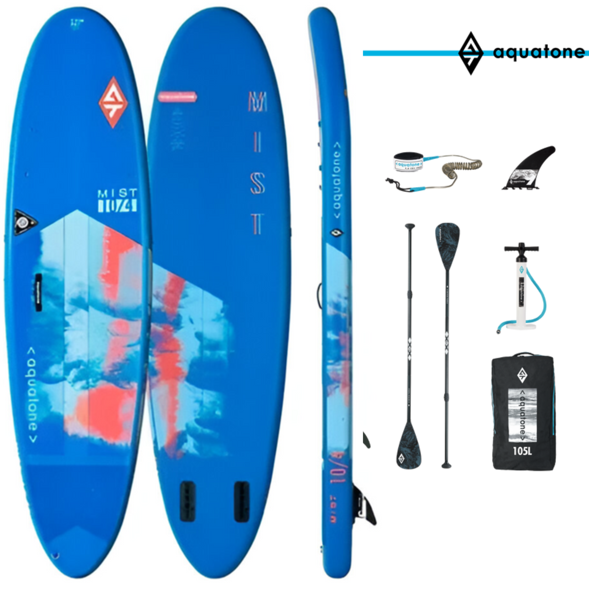 TABLA STAND UP PADDLE AQUATONE 10,4 ALLROUNDSUP KIT COMPLETO - 3