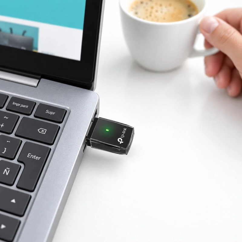 ADAPTADOR WIFI USB TP-LINK DOBLE BANDA FULL SPEED 600 MBPS ARCHER T2U - 7