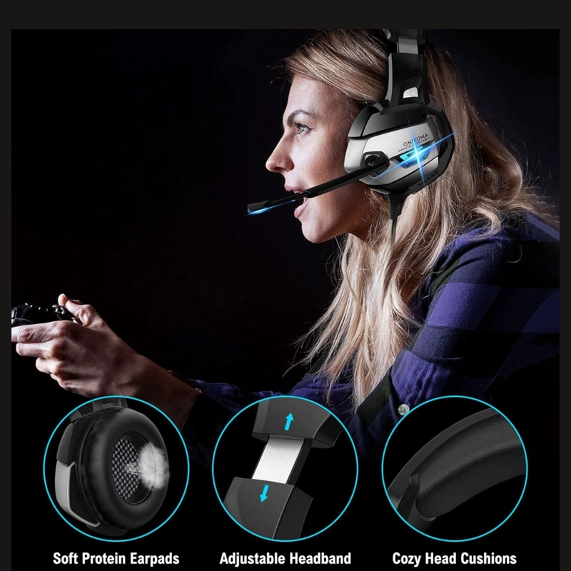 AUDÍFONOS GAMER OEM HEADSET DGX KILLMONGER PC PS4 XBOX SMARTPHONE SWITCH - 8