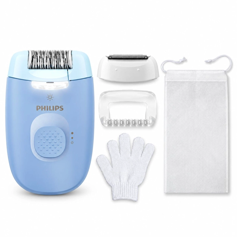 DEPILADORA PHILIPS SERIE 4000 BRE247 ALAMBRICA CON LUZ LED - 5
