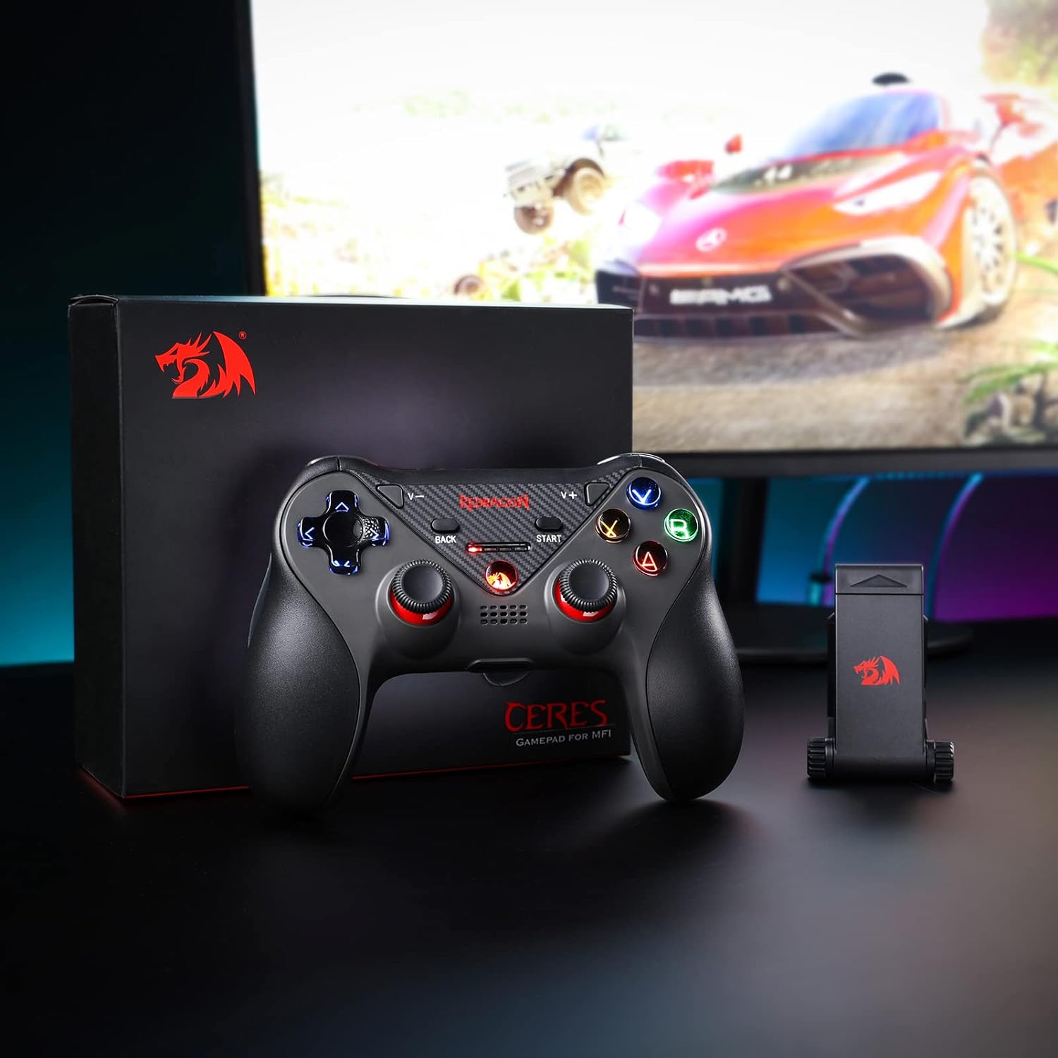 GAMEPAD REDRAGON INALÁMBRICO G812 BLUETOOTH MULTIPLATAFORMAS - 9