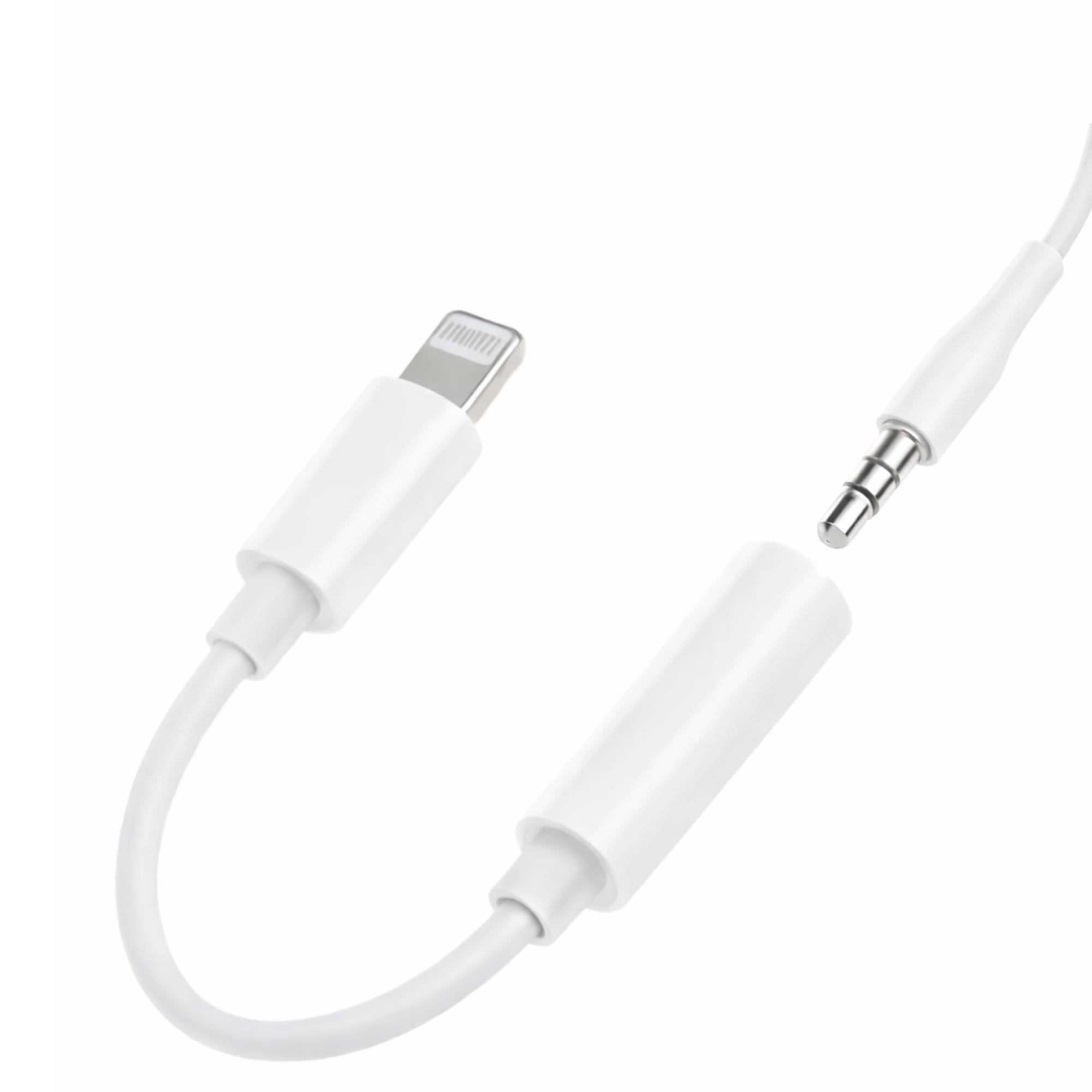 ADAPTADOR DE AUDIFONOS PARA IPHONE LIGHTNING A JACK 3.5MM - 3