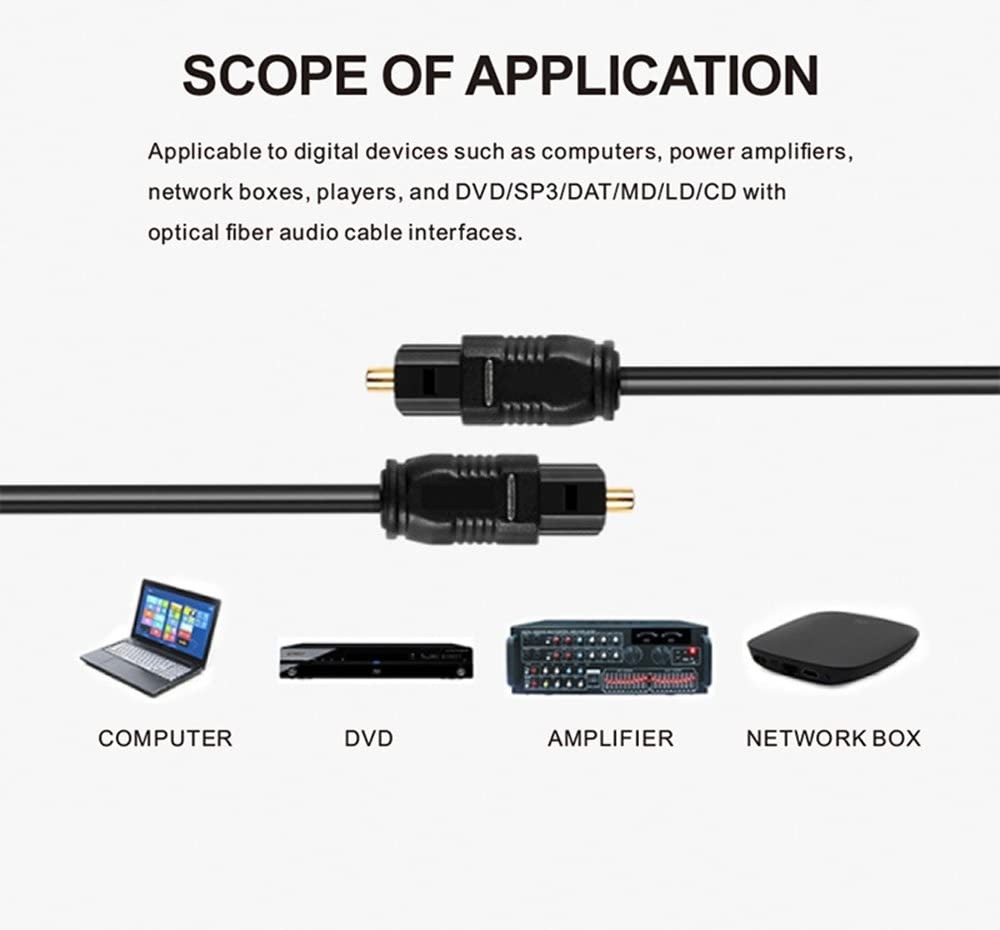 CABLE DE AUDIO COP30 OPTICO DIGITAL SPDIF TOSLINK 3MT HIGH SPEED - 6